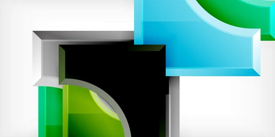 Square, arrow shapes with round elements Vector Illustration For Wallpaper 스톡 일러스트