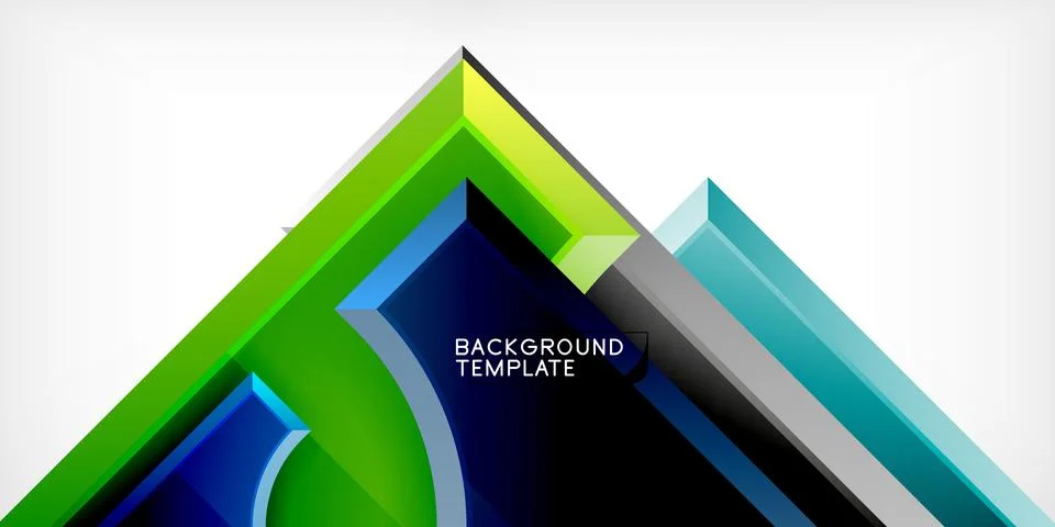 Square, arrow shapes with round elements Vector Illustration For Wallpaper Stock Illustration