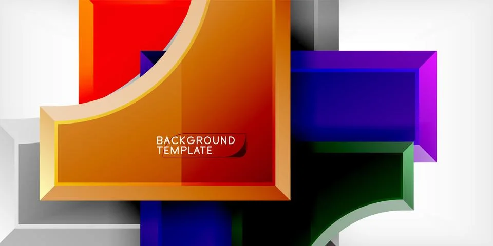 Square, arrow shapes with round elements Vector Illustration For Wallpaper 스톡 일러스트