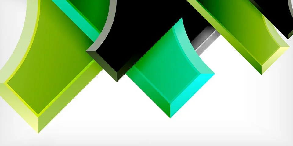 Square, arrow shapes with round elements Vector Illustration For Wallpaper イラスト素材