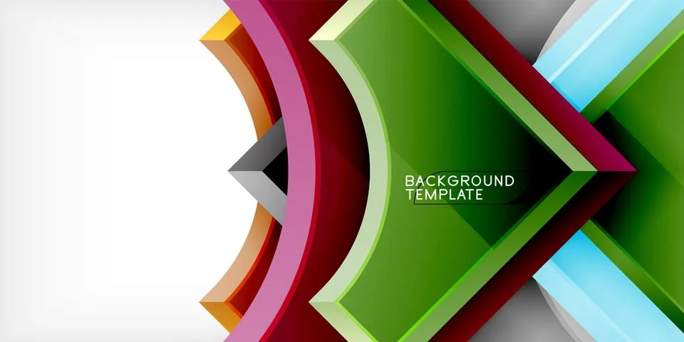 Square, arrow shapes with round elements Vector Illustration For Wallpaper イラスト素材