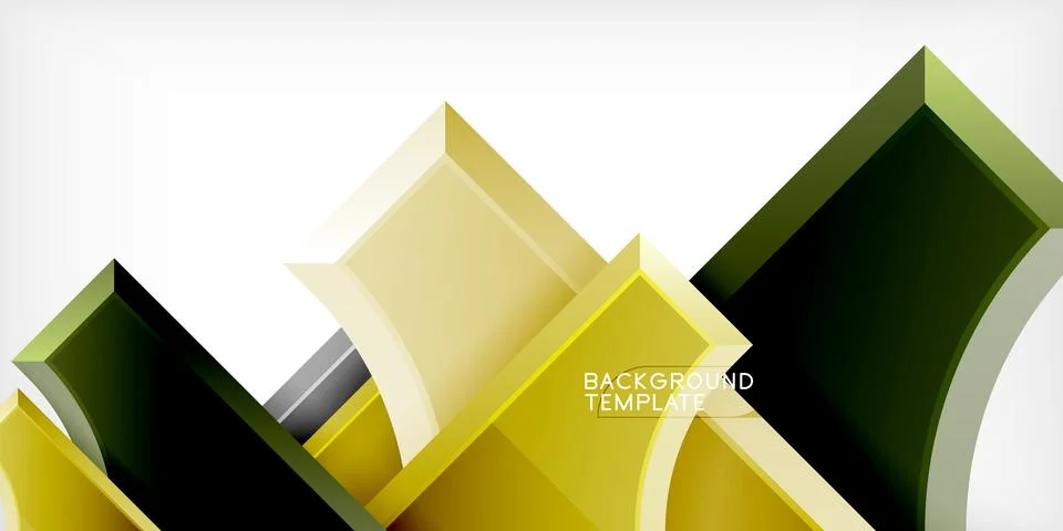 Square, arrow shapes with round elements Vector Illustration For Wallpaper Stock Illustration