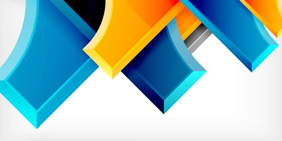 Square, arrow shapes with round elements Vector Illustration For Wallpaper 스톡 일러스트