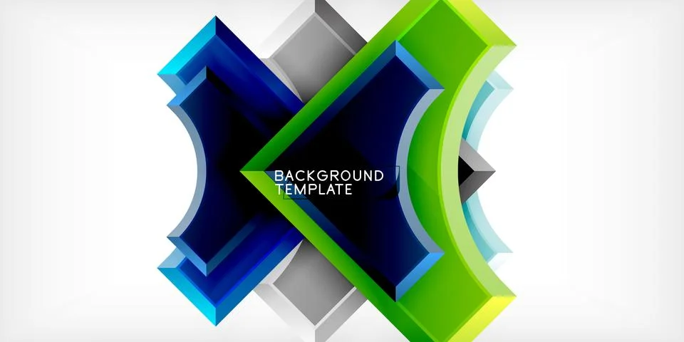 Square, arrow shapes with round elements Vector Illustration For Wallpaper Illustrazione stock