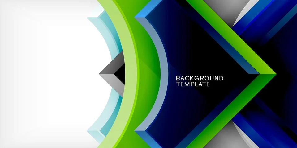 Square, arrow shapes with round elements Vector Illustration For Wallpaper Illustrazione stock