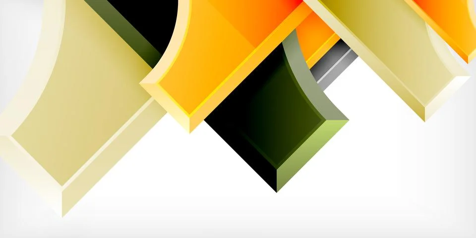 Square, arrow shapes with round elements Vector Illustration For Wallpaper イラスト素材