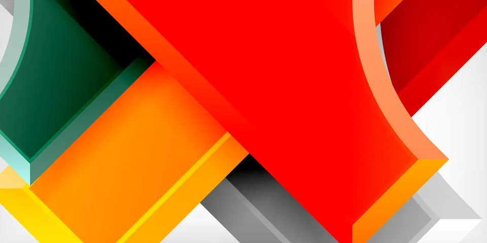 Square, arrow shapes with round elements Vector Illustration For Wallpaper Stock Illustration