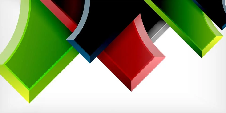 Square, arrow shapes with round elements Vector Illustration For Wallpaper Stock Illustration