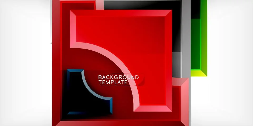 Square, arrow shapes with round elements Vector Illustration For Wallpaper イラスト素材