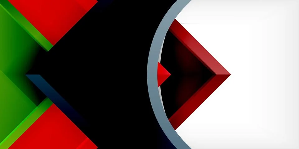 Square, arrow shapes with round elements Vector Illustration For Wallpaper Illustrazione stock