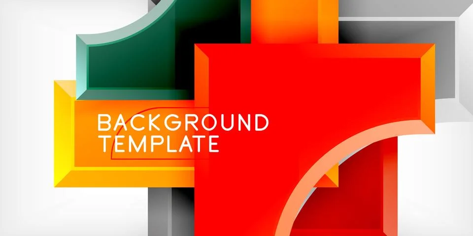 Square, arrow shapes with round elements Vector Illustration For Wallpaper 스톡 일러스트