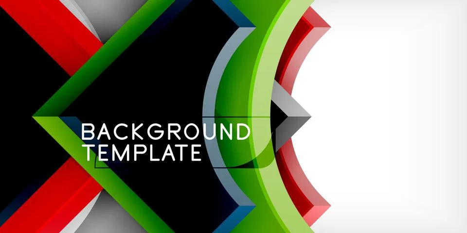 Square, arrow shapes with round elements Vector Illustration For Wallpaper Stock Illustration