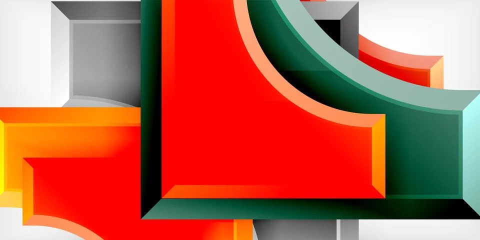 Square, arrow shapes with round elements Vector Illustration For Wallpaper 스톡 일러스트