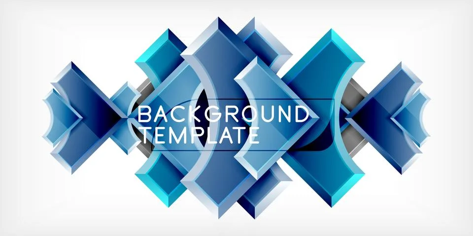 Square, arrow shapes with round elements Vector Illustration For Wallpaper Illustrazione stock