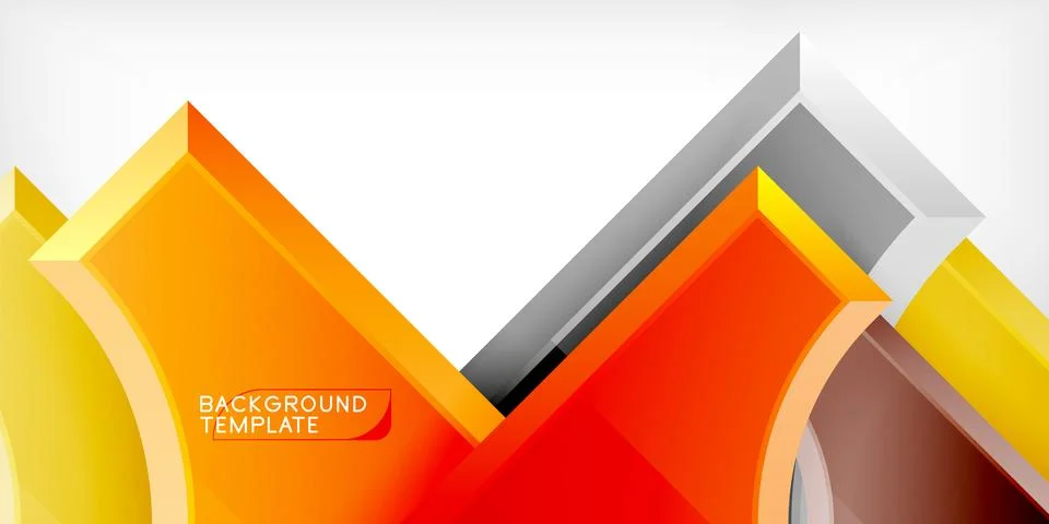 Square, arrow shapes with round elements Vector Illustration For Wallpaper Illustrazione stock