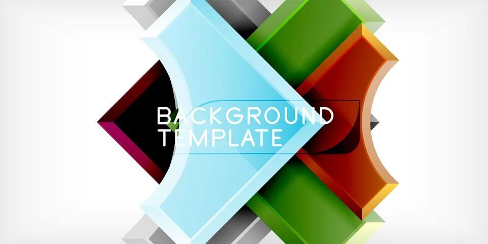 Square, arrow shapes with round elements Vector Illustration For Wallpaper 스톡 일러스트