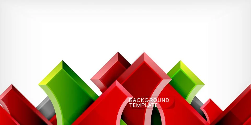 Square, arrow shapes with round elements Vector Illustration For Wallpaper Illustrazione stock