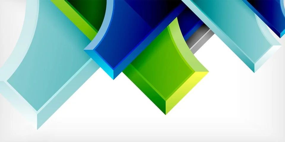 Square, arrow shapes with round elements Vector Illustration For Wallpaper Stock Illustration