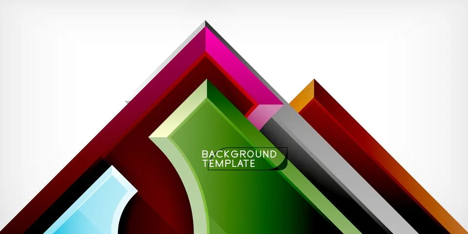 Square, arrow shapes with round elements Vector Illustration For Wallpaper 스톡 일러스트