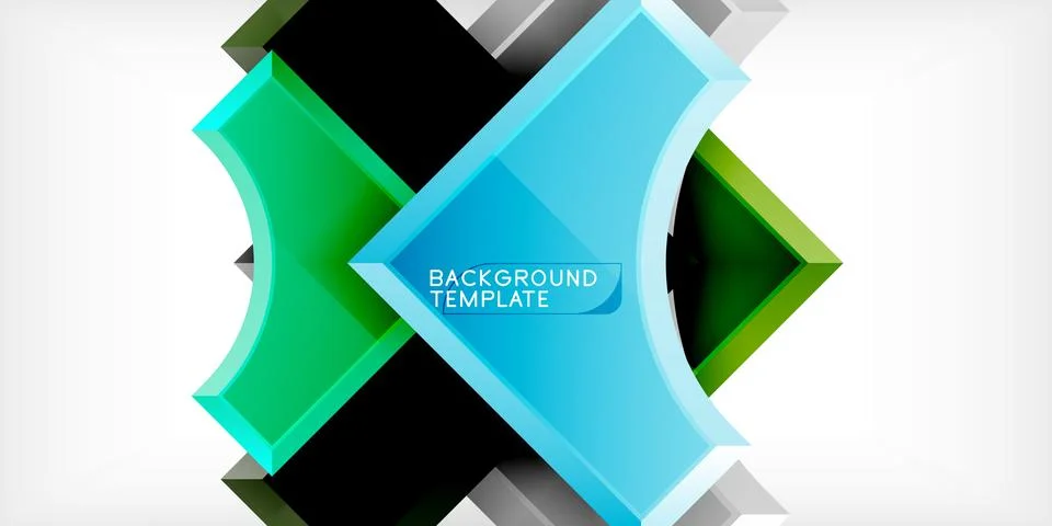 Square, arrow shapes with round elements Vector Illustration For Wallpaper イラスト素材