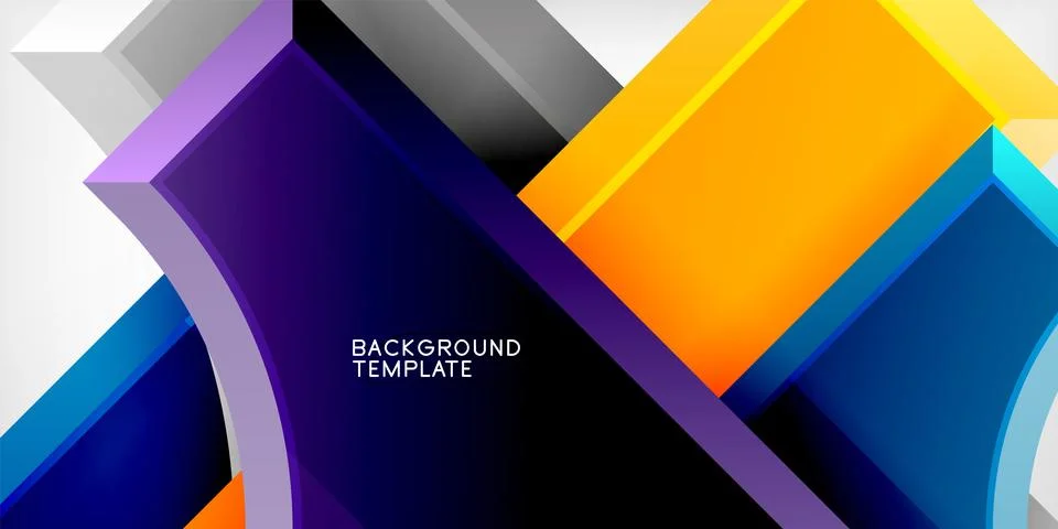 Square, arrow shapes with round elements Vector Illustration For Wallpaper 스톡 일러스트