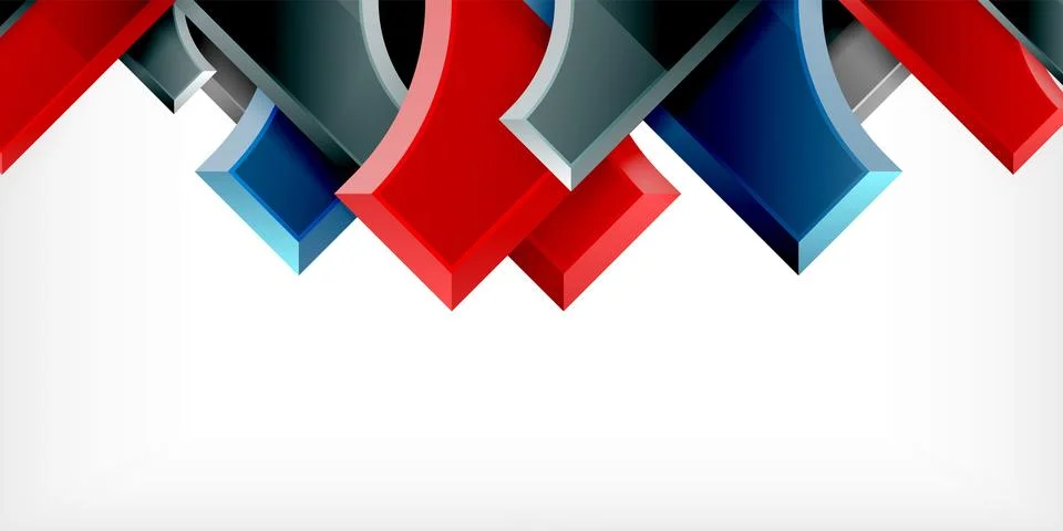 Square, arrow shapes with round elements Vector Illustration For Wallpaper Stock Illustration