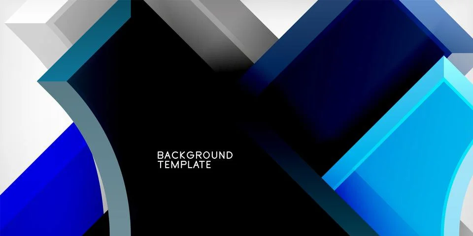 Square, arrow shapes with round elements Vector Illustration For Wallpaper Stock Illustration