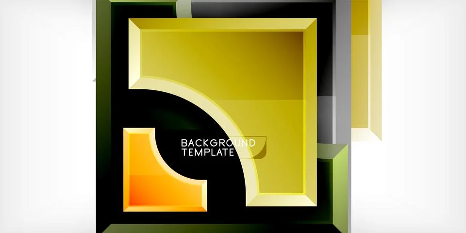 Square, arrow shapes with round elements Vector Illustration For Wallpaper イラスト素材