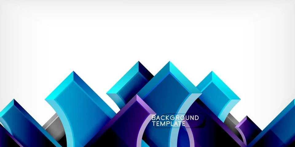 Square, arrow shapes with round elements Vector Illustration For Wallpaper Illustrazione stock