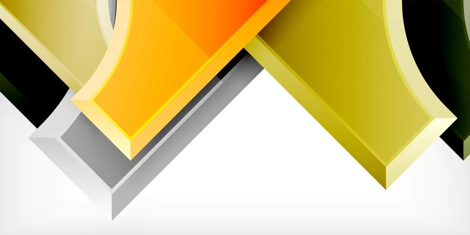 Square, arrow shapes with round elements Vector Illustration For Wallpaper イラスト素材