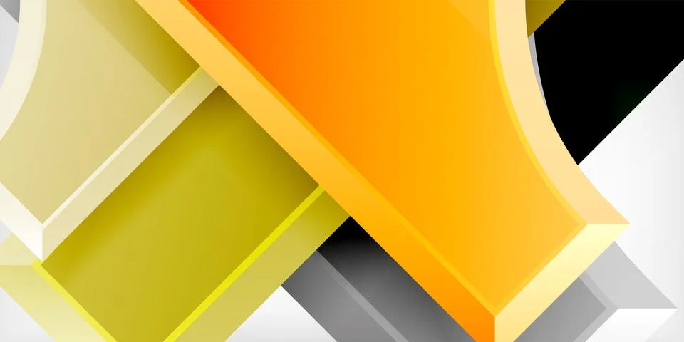 Square, arrow shapes with round elements Vector Illustration For Wallpaper Stock Illustration