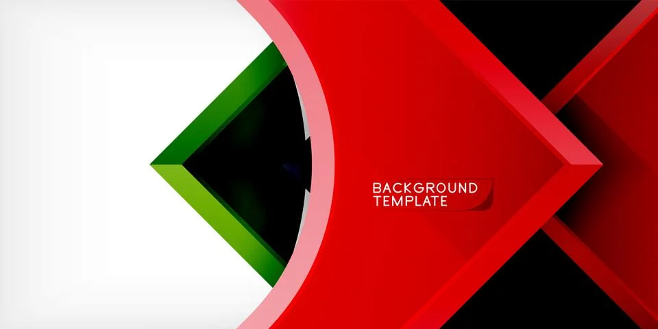 Square, arrow shapes with round elements Vector Illustration For Wallpaper Stock Illustration