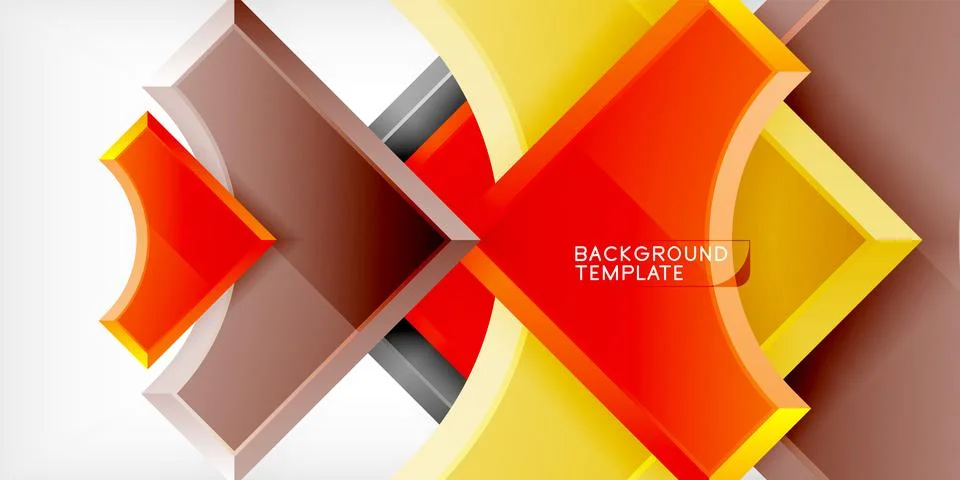 Square, arrow shapes with round elements Vector Illustration For Wallpaper 스톡 일러스트