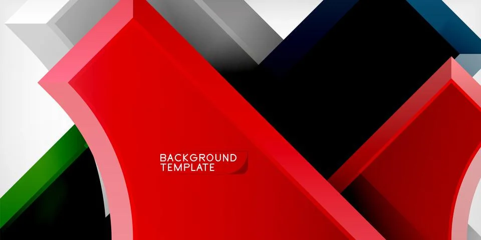 Square, arrow shapes with round elements Vector Illustration For Wallpaper Stock Illustration