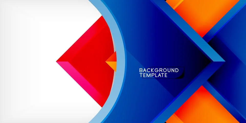 Square, arrow shapes with round elements Vector Illustration For Wallpaper Illustrazione stock