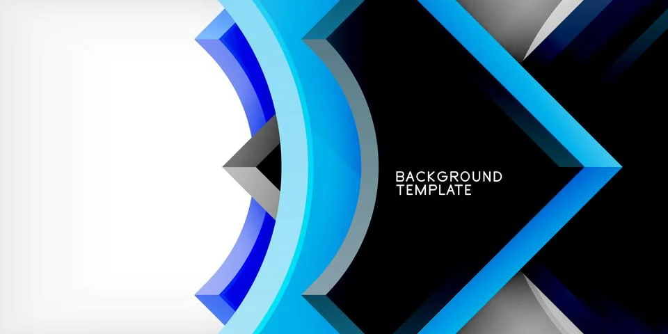 Square, arrow shapes with round elements Vector Illustration For Wallpaper Stock Illustration