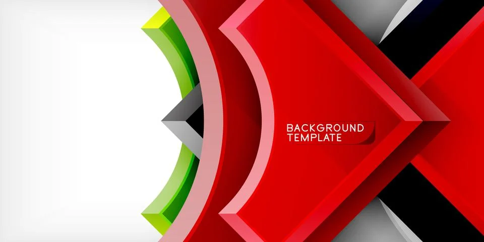 Square, arrow shapes with round elements Vector Illustration For Wallpaper 스톡 일러스트