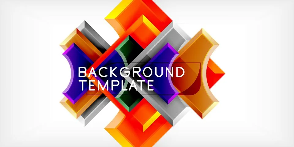 Square, arrow shapes with round elements Vector Illustration For Wallpaper 스톡 일러스트