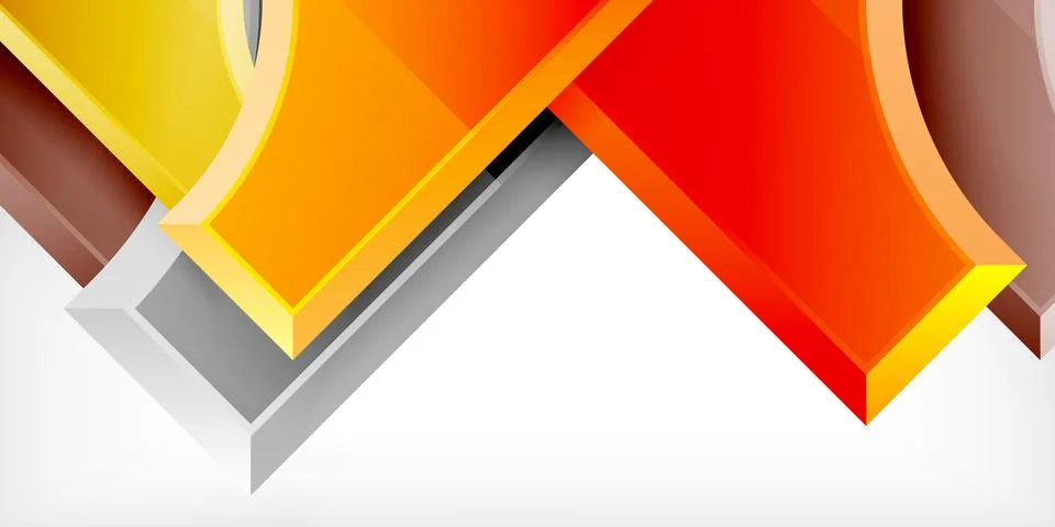 Square, arrow shapes with round elements Vector Illustration For Wallpaper Stock Illustration