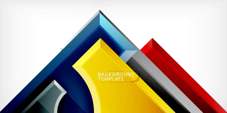 Square, arrow shapes with round elements Vector Illustration For Wallpaper 스톡 일러스트