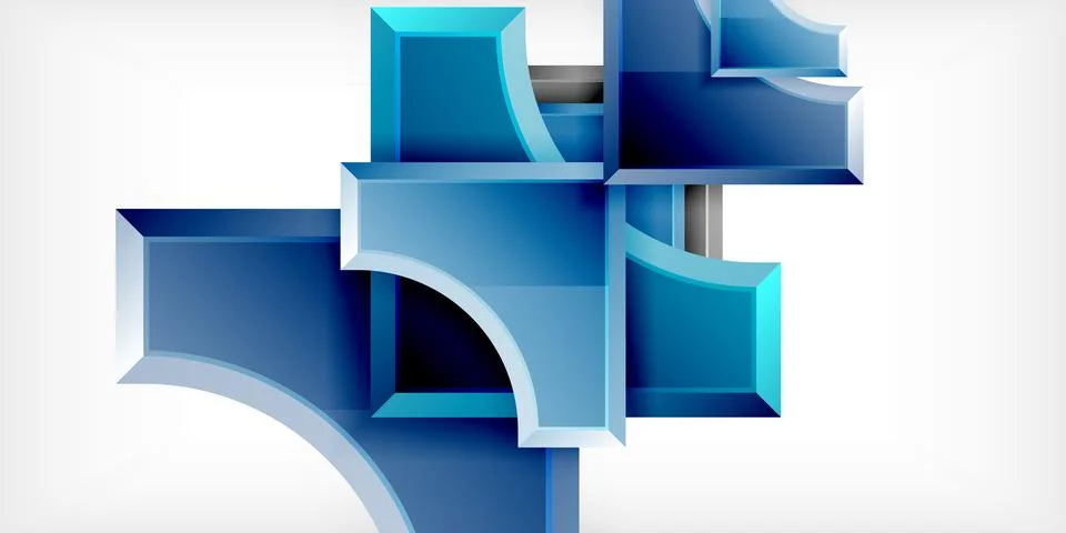 Square, arrow shapes with round elements Vector Illustration For Wallpaper 스톡 일러스트