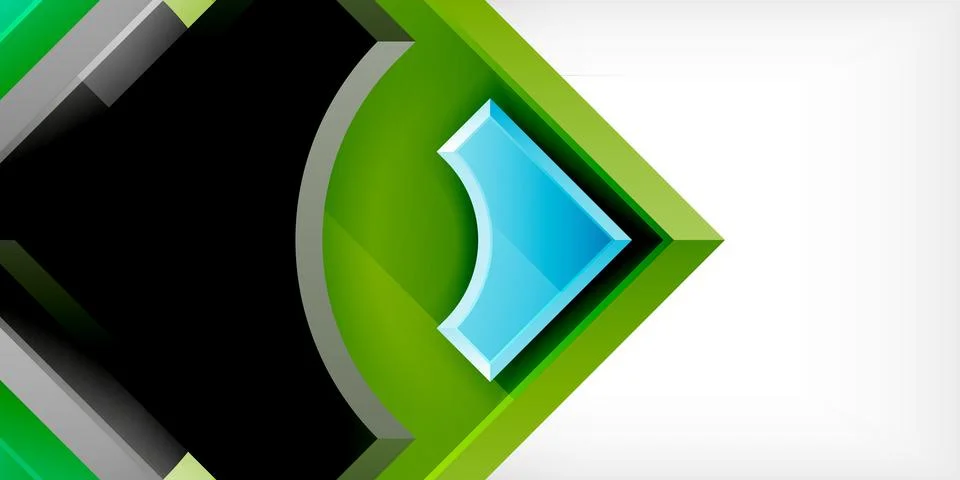 Square, arrow shapes with round elements Vector Illustration For Wallpaper 스톡 일러스트