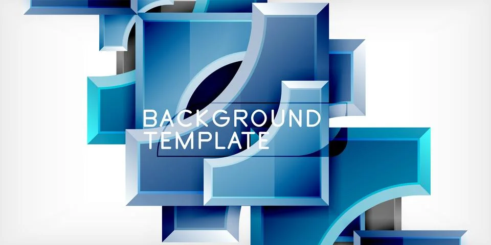 Square, arrow shapes with round elements Vector Illustration For Wallpaper Illustrazione stock