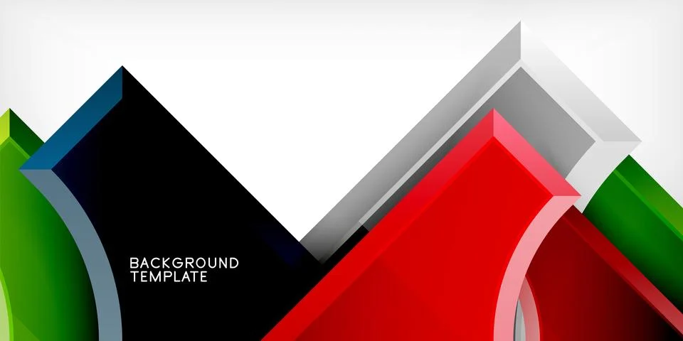 Square, arrow shapes with round elements Vector Illustration For Wallpaper Stock Illustration