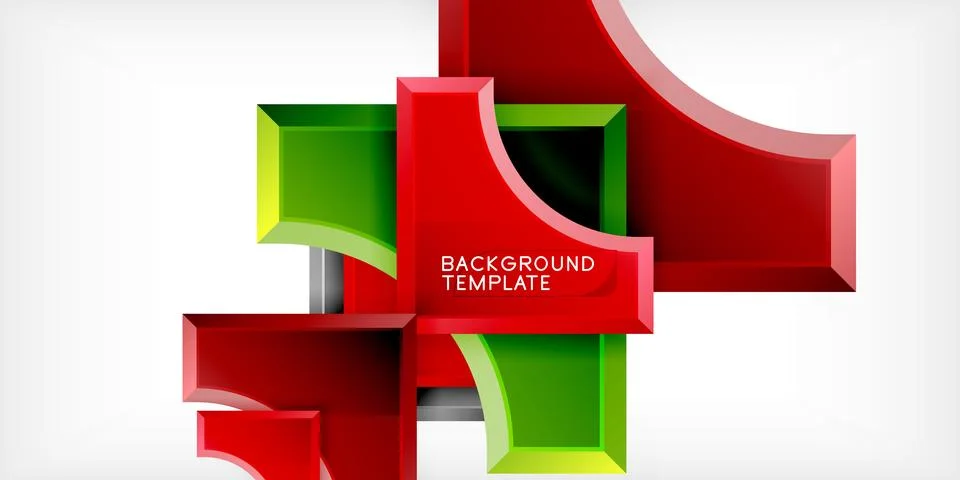 Square, arrow shapes with round elements Vector Illustration For Wallpaper Stock Illustration