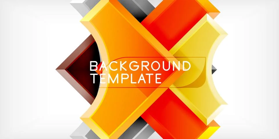 Square, arrow shapes with round elements Vector Illustration For Wallpaper Stock Illustration
