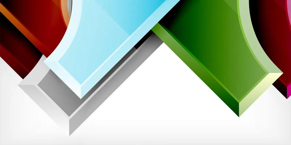 Square, arrow shapes with round elements Vector Illustration For Wallpaper Stock Illustration