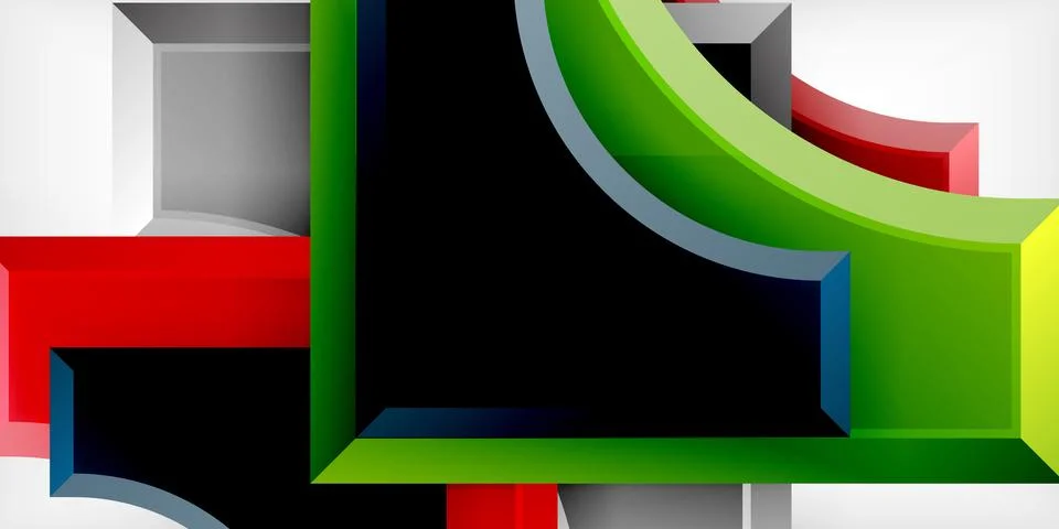 Square, arrow shapes with round elements Vector Illustration For Wallpaper 스톡 일러스트