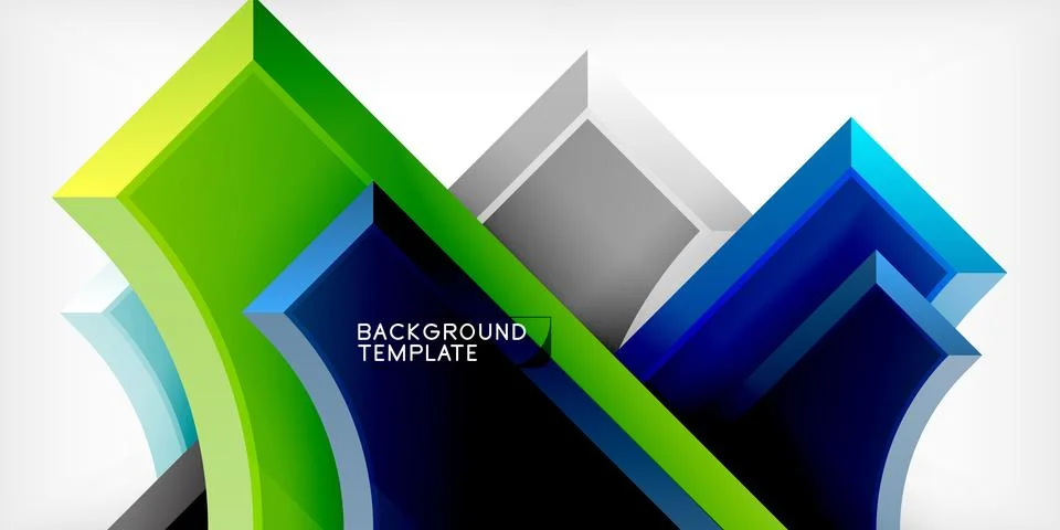 Square, arrow shapes with round elements Vector Illustration For Wallpaper 스톡 일러스트