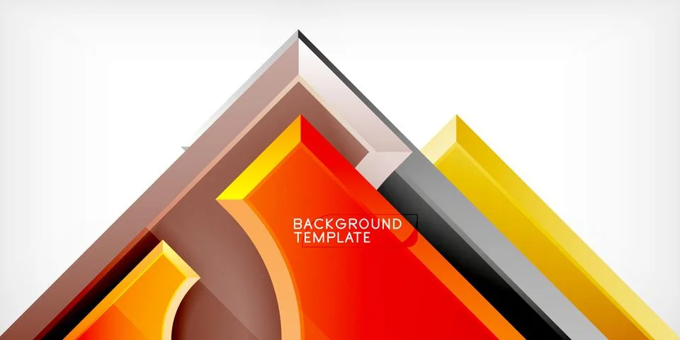 Square, arrow shapes with round elements Vector Illustration For Wallpaper,.. Stock Illustration